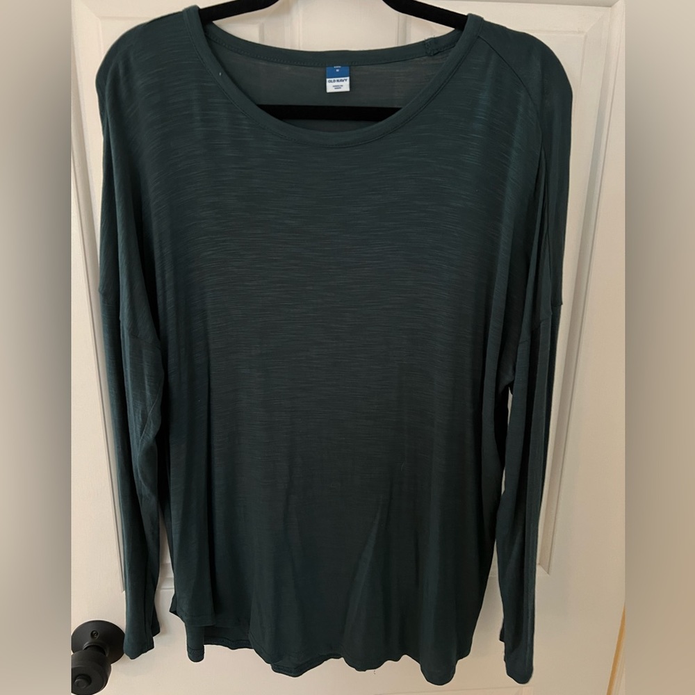 Old Navy Luxe Tunic T-shirt (Green) Size M